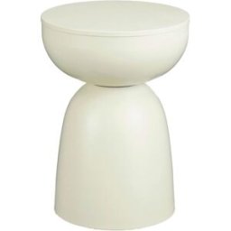 Mica Decorations Mesa auxiliar elliott blanco roto h45xb32xl32cm