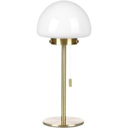 Beliani Lámpara de mesa metal dorado