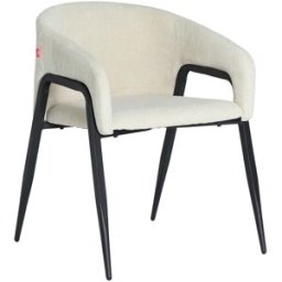Kodu Silla de poliéster en color blanco roto de 58x55x74cm - pack de 2