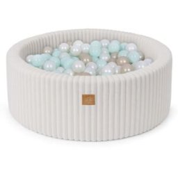 MeowBaby Piscina de bolas para bebé en pana 200 bolas