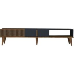Concept Usine Mueble para tv de diseño madera y antracita 180 cm