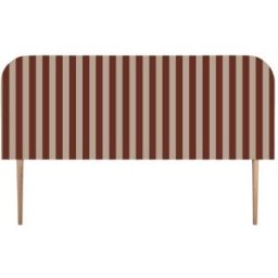 RNT by Really Nice Things Cabecero tapizado terciopelo a rayas 160x97cm