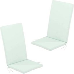 Edenjardin Pack 2 cojines para silla jardín repelente al agua verde claro