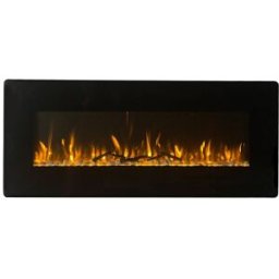 Divina Fire Chimenea eléctrica de pared dallas l127 x p 11 x h50