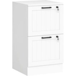 Homcom Cajonera de oficina 40x40x71 cm blanco