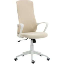 Vinsetto Silla de oficina 62x56x119.5 cm beige