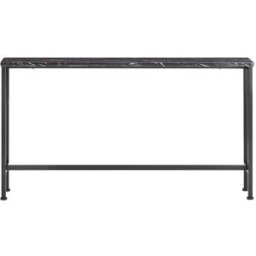 SoBuy Mesa de consola para entrada estampado de mármol negro