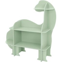 ECD Germany Estantería infantil 3 niveles, dinosaurio, 110x31x110 cm