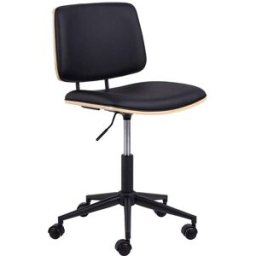 Drawer Silla de oficina en simil cuero - negro