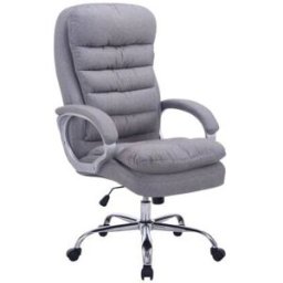CLP Silla de oficina giratoria regulable en Tela Gris