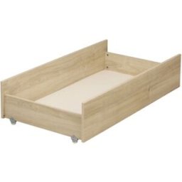 Sauthon Cajón para cuna convertible - decoración madera roble sepia