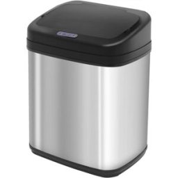 Homcom Cubo de basura 33x25x42.5 cm plata