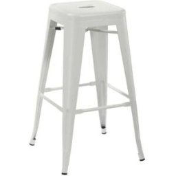 Home Heavenly Pack 4 taburetes metálicos color blanco