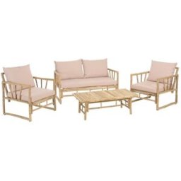 MACABANE Conjunto n.º 3: sofá de 2 plazas, 2 sillones y 1 mesa de centro