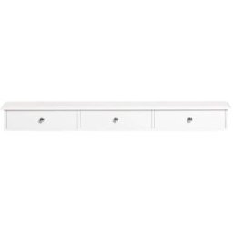SoBuy Estantes de pared con tres cajones mdf blanco
