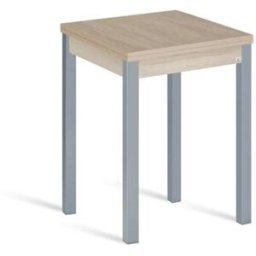 Portus Mesa de cocina alta extensible libro 65(130)x65cm roble pata gris