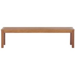 Beliani Banco de jardín 170 cm madera de eucalipto marrón