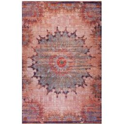 Wecon Home Alfombra de diseño oriental vintage multicolor de 200x300