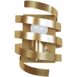 Tosel Aplique de pared espiral metal dorado