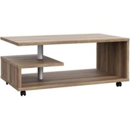 Home Heavenly Mesa centro con revistero color roble antiguo