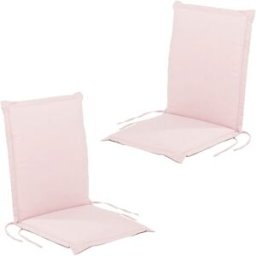 Edenjardin Pack 2 cojines para silla jardín repelente al agua rosa