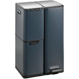 Kitchen Move Cubo de basura de cocina de reciclaje gris 60l