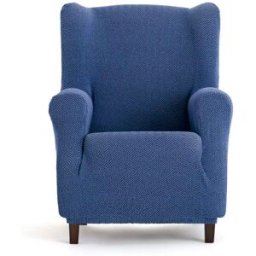 Eysa Funda de sillón orejero bielástica azul 70 - 100 cm