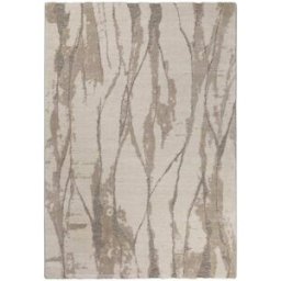 Wecon Home Alfombra diseño inspiración naturaleza y relieve tonos beige 140x200