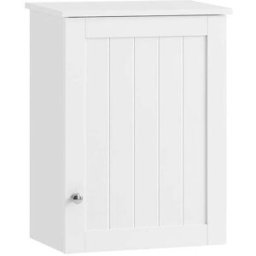 SoBuy Armario de pared con 2 estantes mdf blanco