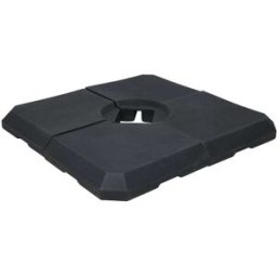 Axi Pie de sombrilla de 4 piezas - silicona - negro