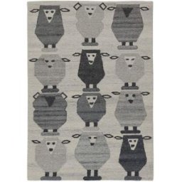 Natur Pur Alfombra de habitación infantil tejida a mano - oveja gris 80x150 cm