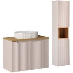 Petits meubles Conjunto de muebles con lavabo paneles de melamina y mdf cachemira