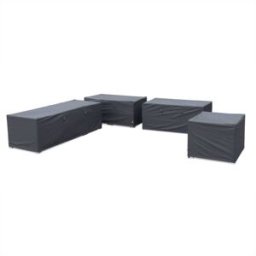 sweeek Funda protectora para muebles de jardín venezia, gris oscuro