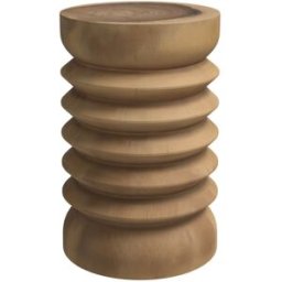 Maison Pavane Mesa auxiliar redonda en madera de suar d30cm