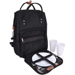 Les jardins de la comtesse Mochila de picnic escapade negro para 2 personas