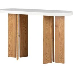 Fijalo Consola mdf marron blanco 120x40x75 cm
