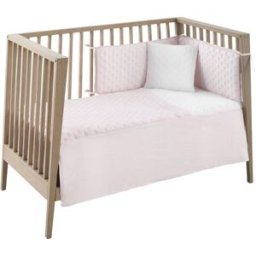Cambrass Juego 2 piezas colcha cuna 60 rosa 60x120x3 cm