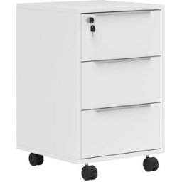 Homcom Cajonera de oficina 40x40x63.5 cm blanco