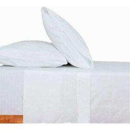 Casa da Laura Sábanas 100% algodón 1000 hilos bordado blanco cama 135/140 1 almoha
