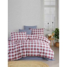 Blanc Avenue Juego de funda de edredón 200x200 cm+ 2 FA 65x65 cm franela de algodón