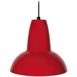 Tosel Suspensión campana metal pantalla rojo