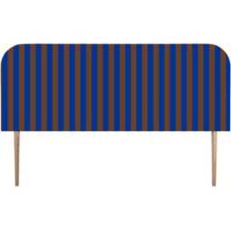 RNT by Really Nice Things Cabecero tapizado terciopelo a rayas 160x97cm