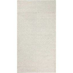 Wecon Home Alfombra crudo diseño tufting a mano en relieve 70x140