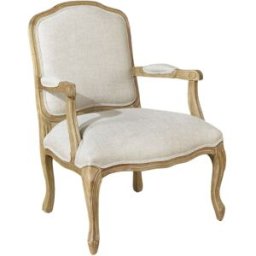 Robin des Bois Sillón de hevea y lino premium lino