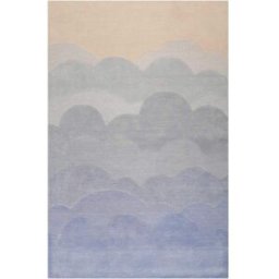 Smart Kids Alfombra infantil degradado de nubes de pelo corto con relieve 70x140