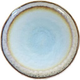 Aulica Plato llano turquesa en porcelana 27x27x1.6cm - lote de 6