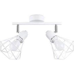 Sollux Lighting Lámpara de techo blanco acero alt. 19 cm