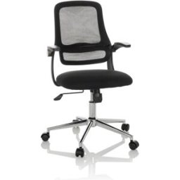 hjh OFFICE Silla home office tela / tejido de malla negro