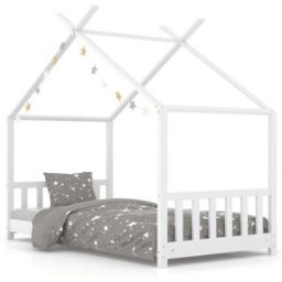 Maison Chic Cama individual infantil madera maciza pino blanco 70x140 cm