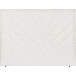 NATYAL Cabecero tapizado para cama de 150cm estilo moderno en blanco roto